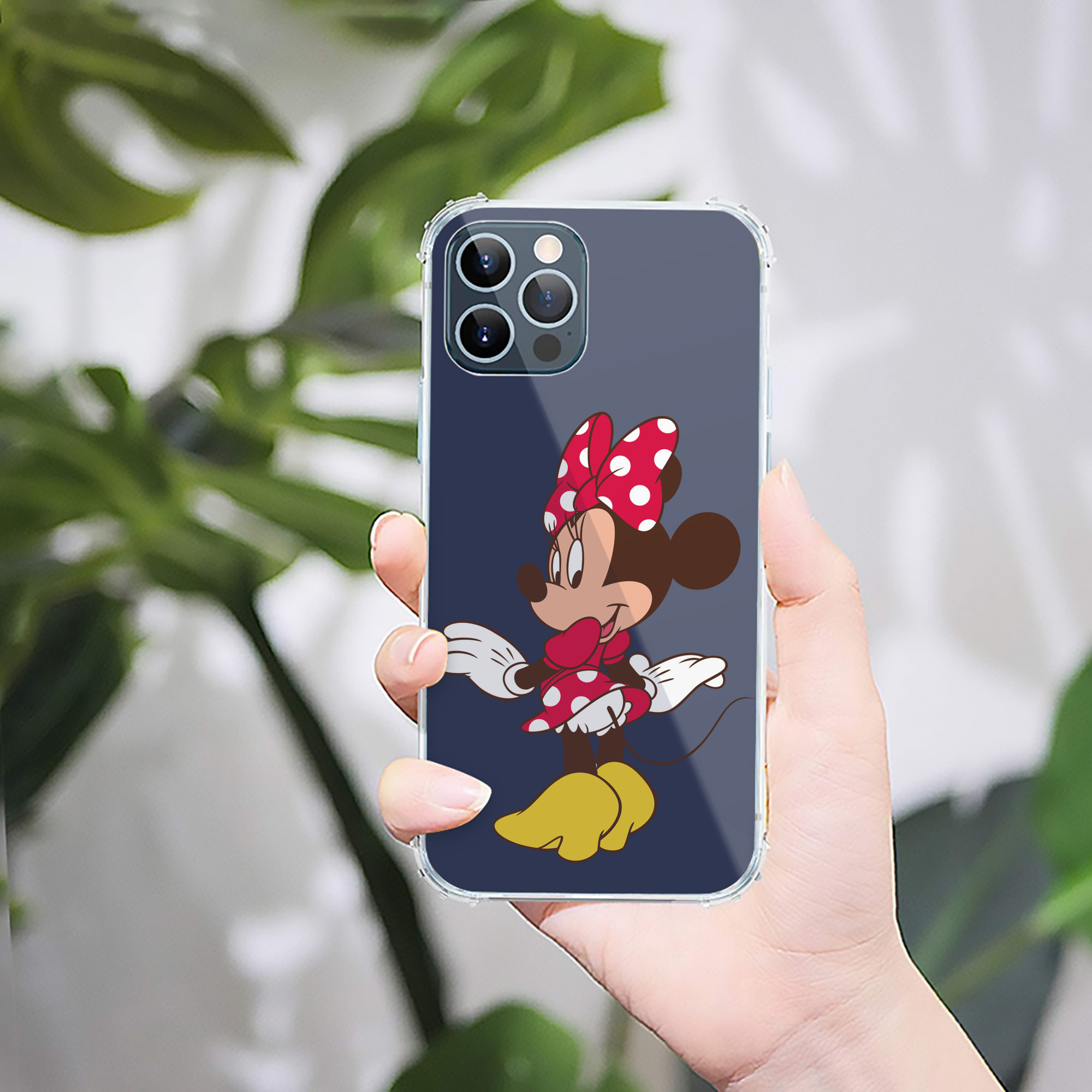 （画像用） ミッキーマウス Mickey Mouse 【iPhone 12シリーズ対応】透明スマホケース（クリアソフトケース）